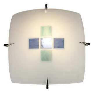 NÄVE VORA 1 E27 blau Glas, Metall