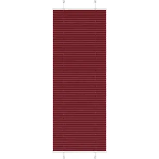 Schlichtes Plissee Bordeauxrot 80x200 cm Stoffbreite 79,4 cm Polyester - Rollos DE3770653 1parcel - Rot