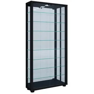 VCM Wandvitrine Vitrosa Maxi Spiegel Schwarz