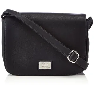 s.Oliver (Bags) 39.403.94.6547 39.403.94.6547 Damen Schultertaschen 21x15x6 cm (B x H x T), Schwarz (Schwarz 9999)