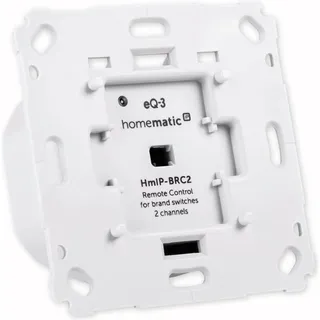 eQ-3 Homematic IP Wandtaster für Markenschalter, 2-fach, Schaltaktor (152000A0)
