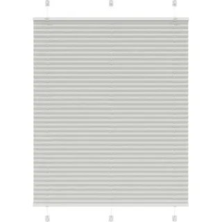 Möbel Plissee Hellgrau 110x100 cm Stoffbreite 109,4 cm Polyester 4015332 - Grau