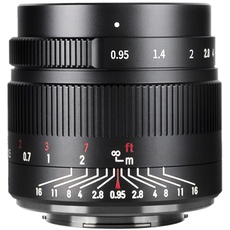 7artisans APS-C Spiegellose Kamera-Objektiv, 35 mm, f0,95, große Blende, kompakt für Canon EOS-M1 EOS-M2 EOS-M3 M5 M6 M10 M100 M50
