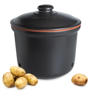 RÖMERTOPF Frische-Topf MAXI PLUS 5,5 Liter Komplettset 30 x 30 x 30 cm Schwarz