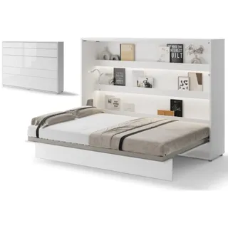 yourhouse24 Schrankbett Bed Concept 140 x 200 cm weiß