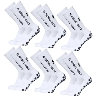 Lixada Fußballsocken Kinder Herren Stutzen Stutzenstrumpf,Unisex Outdoor-Sport-Laufsocken Kompressionsstretch-Socken Sportliche Fußball-Fußball-Socken Anti-Rutsch-Socken mit Griffen,3/6 Paar(39-46)