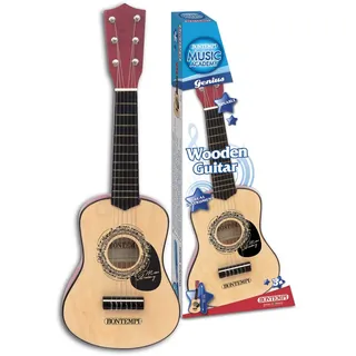 Bontempi | WoodHarmony - Klassische Holzgitarre 55 cm | für musikalische Abenteuer AutenticheMarrone