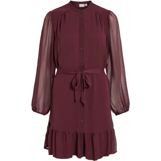 Vila Chiffonkleid »VIFALIA L/S DRESS - NOOS« Sommerkleid, lila