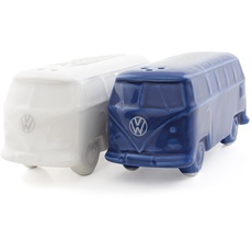 Bild von VW Collection - Volkswagen Salz- & Pfefferstreuer Keramik im T1 Bulli Bus Design 2-teilig (Classic Bus/Weiß & Blau)