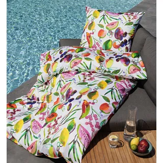 JANINE Bettwäsche MODERN ART S 42147-09 multicolor 135x200 cm - 80x80 cm