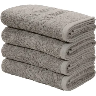 MY HOME Regona Handtuch 50 x 100 cm grau