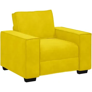 vidaXL Sessel Gelb 60 cm Samt