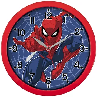 Spiderman Disney Marvel Red Wanduhr SPD3586, Einheitsgröße