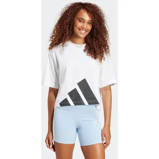 adidas Essentials New Logo Boyfriend Shirt Weiß/Schwarz S