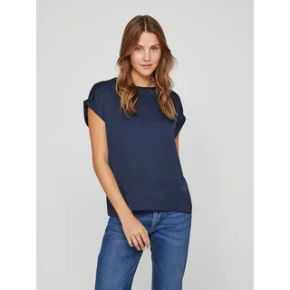 VILA Viellette S/S Satin Top/Su Noos Satin Optik