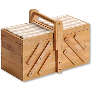 KESPER Nähkästchen, FSC®-zertifizierter Bambus braun
