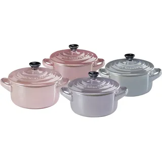 Le Creuset Mini Cocotte Topf-Set 4-tlg. metallics rosé