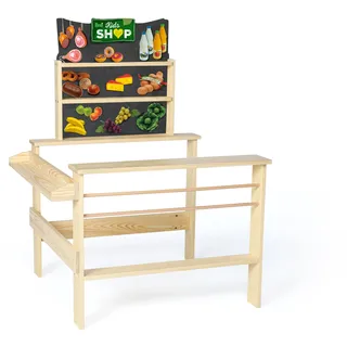 Erzi 10071 Kaufladen Erzi Kids Shop aus Holz, Kaufladen für Kinder, Rollenspiele