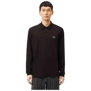 Lacoste Regular Fit Longsleeve Poloshirt Herren - Schwarz