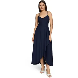 Vera Mont Abendkleid mit Volant Blau 38