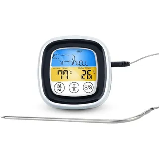 Intirilife Grillthermometer Größe 1 Stück Kunststoff Weiß