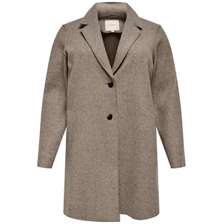 ONLY CARMAKOMA Kurzmantel »CARNEW Carrie Bonded Coat Otw Kunstfaser, braun