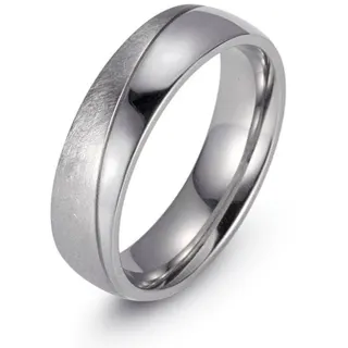 Trauring FIRETTI "Schmuck Geschenk "LIEBE" mit Vertiefung, ca. 7,0mm breit" Gr. 62, silber (edelstahlfarben), Fingerringe, Damen, 62, Edelstahl, 7mm, Trauring, Topseller