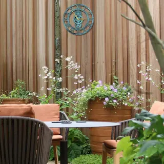 Outdoor Wanduhr 30 cm - Vintage Garten Wanduhr - wasserdicht - grün - 30 cm - Grün