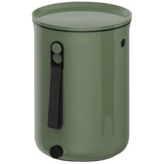 Skaza Bokashi Organko 2 (9,6 l) | Küchenkompost aus recyceltem Kunststoff mit Gärungsaktivator 1 kg (Olivgrün)