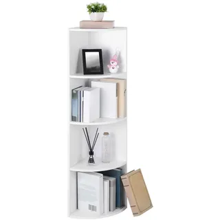 VASAGLE Eckregal 30 x 30 x 129,5 cm Weiß