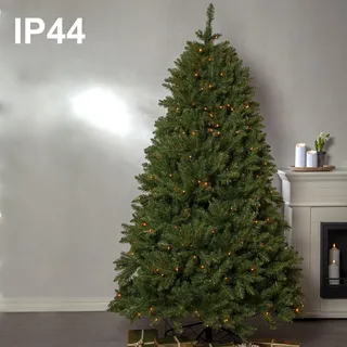 Künstlicher Weihnachtsbaum ,Narvik, Fichte, 300 LEDs, groß, 210cm - Grün