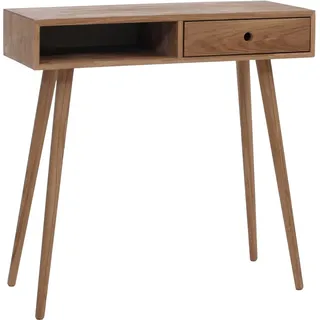 MCA Konsolentisch P55 Massiv-Holz Schublade Staufach 80x80x34cm