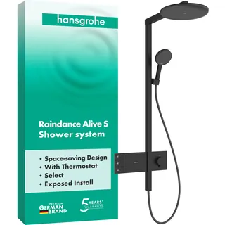 Hansgrohe Raindance Alive S Duschsystem 300 2-jet Mattschwarz 24595670