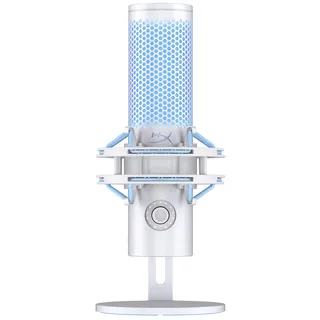 Kingston HyperX QuadCast 2 Frost, USB-Mikrofon für Gaming, Streaming und Podcasting, integrierte Bedienelemente, LED, Schnellverschluss-Schockhalterung, Arm-/Stativhalterung, PC, PS5, PS4, USB-C, Grau-Blau
