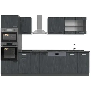 Vicco Küchenzeile R-Line 300 cm Schwarz