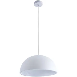 Paco Home Sawyer 1-flg. Ø 40,5 cm rund weiß Aluminium