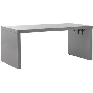 Beliani Taranto Gartentisch 180 x 90 x 78 cm Grau