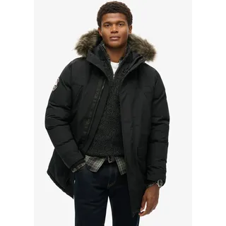 Superdry Everest Faux Fur Parka schwarz 2XL