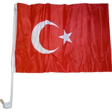 Bild trends4cents, Autoflagge Türkei 30 x 40 cm