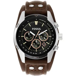 Fossil Coachman Uhr für Herren, Chronographenwerk mit Edelstahl- oder Lederarmband