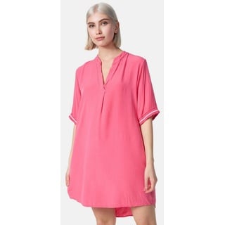 pm selected Damen Longbluse Leichtes Longshirt Bluse mit Bündchen & Galonstreifen in Einheitsgröße PM23