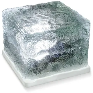 Eaxus® LED Solar Leuchte Solar Cube - Eiswürfel als Wohnzimmer-Deko & Gartendeko