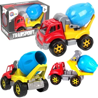 Baufahrzeug Grosser Betonmischer Mobiler Fassbau Kleine Bauarbeiter 5408