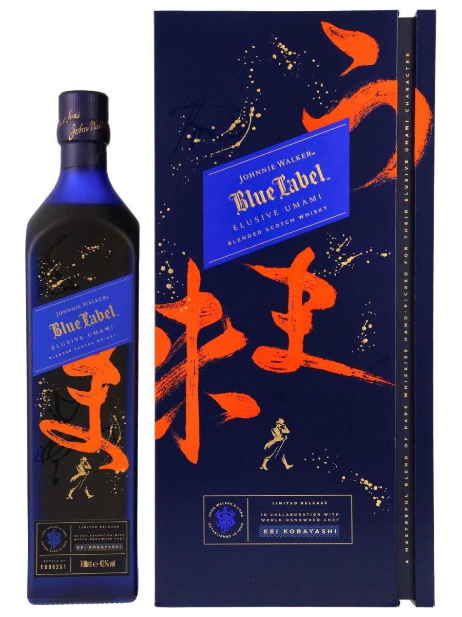 Bild von Blue Label Elusive Umami Limited Release Blended Scotch 43% vol 0,7 l Geschenkbox