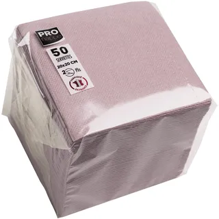 ProNappe Servietten altrosa 2-lagig, 20,0 x 20,0 cm, 50