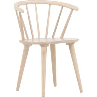 Livetastic Stuhl-Set , Weiß , Holz , Kautschukholz , massiv , zylindrisch , 55x75x53 cm , abwischbar , Esszimmer, Stühle, Esszimmerstühle