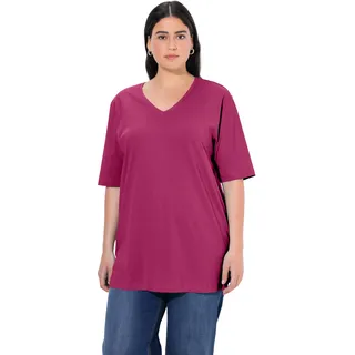 Ulla Popken, Damen, Große Größen, Basic-V-Shirt