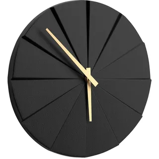 Driini Moderne Wanduhr, Treppenhaus, einzigartige 26,7 cm, rahmenloses Beton-Design, zeitgenössisches, minimalistisches Dekor, Keine Zahlen, leise, batteriebetriebene Uhren mit dekorativen