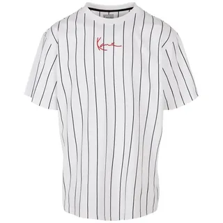 Karl Kani Small Signature Pinstripe T-Shirt weiß (6030152)
