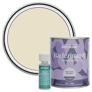 Rust-Oleum wasserfeste beige Fliesenfarbe für Badezimmer in Hochglanz Finish - Longsands Strand 750ML